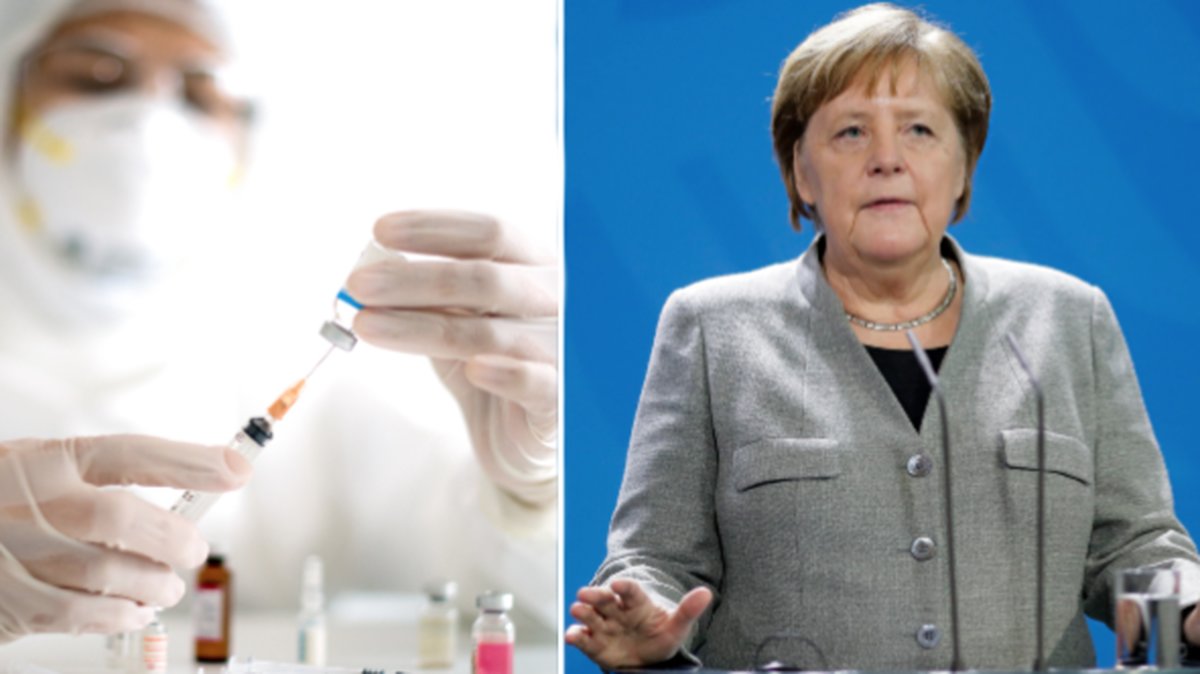 Angela Merkel varnar för att 58 miljoner tyskar kan smittas